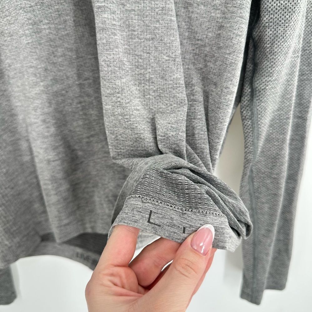 Lululemon Metal Vent Tech Long Sleeve Henley 2.0 Grey Size Large - Picture 4 of 7